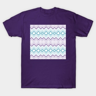 Blue and Purple Shapes T-Shirt